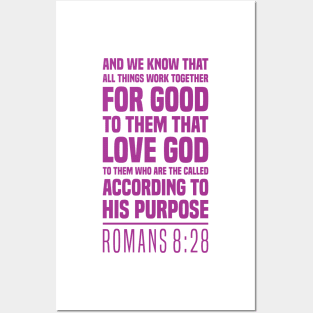 Romans 8:28 - The Christian's Assurance - Bible Scripture Posters and Art